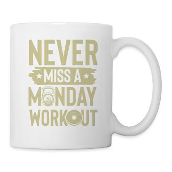 Monday workout - Mug - white - Right