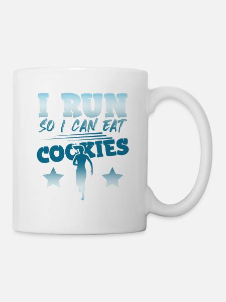 ich renne kekse - Tasse - Weiß