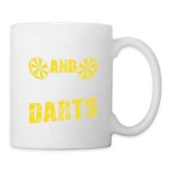 keep calm dart game - Mug - white - Right