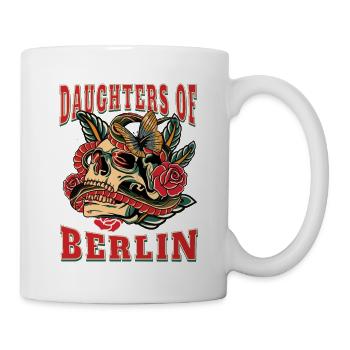 Berlin Frau Geschenk daughters of Berlin Blumen - Tasse - Weiß - Rechts