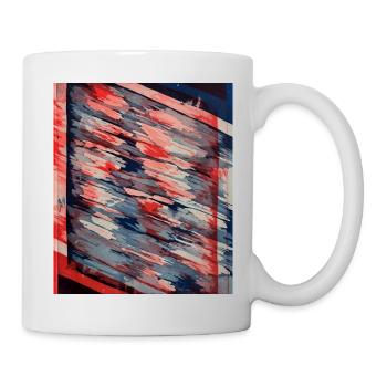Abstract Art - Tasse - Weiß - Rechts
