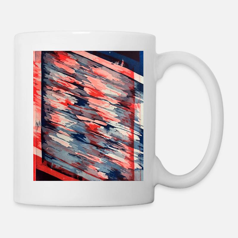 Abstract Art - Tasse - Weiß