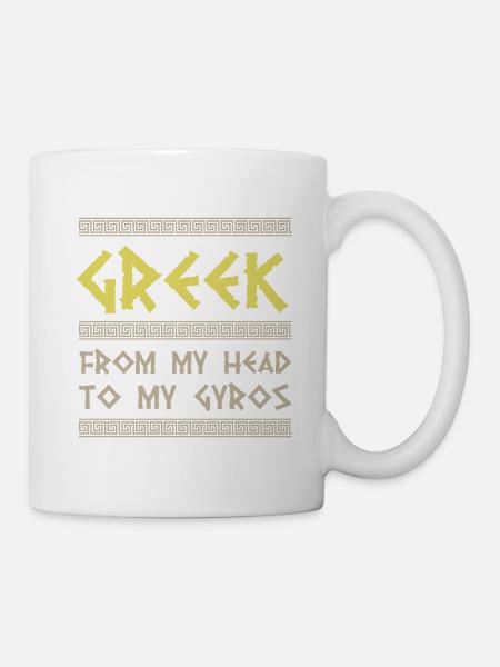 Antike Griechische Mythologie und Griechisches - Tasse - Weiß