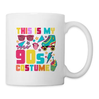 Das ist mein 90s Kostüm - Tasse - Weiß - Rechts