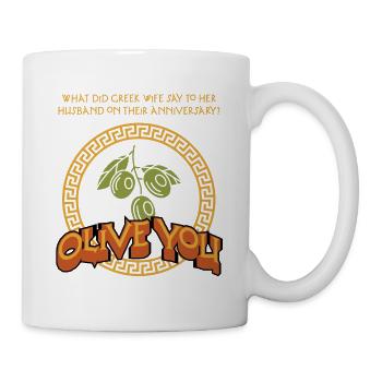 Antike Griechische Mythologie Spruch für Paare - Tasse - Weiß - Rechts