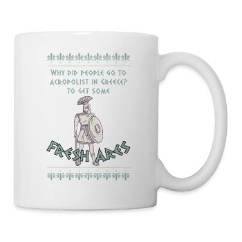 Antike Griechische Mythologie und Grichiescher - Tasse - Weiß - Rechts