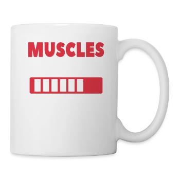 Muscles En Cours Veuillez Patienter - Mug blanc - blanc - Droite