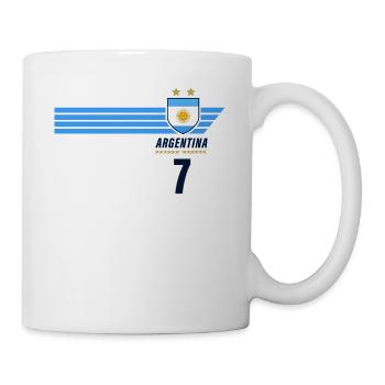 Argentina Albiceleste Football Fan Jersey - Mug - white - Right