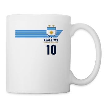 Argentina Albiceleste Football Fan Jersey - Mug - white - Right