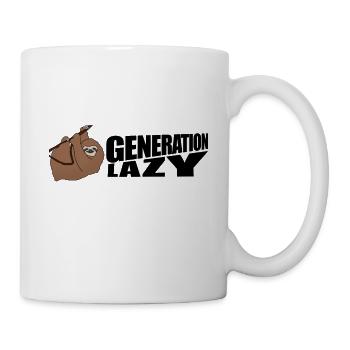 Generation Lazy | Geburtstag | Geschenk - Tasse - Weiß - Rechts
