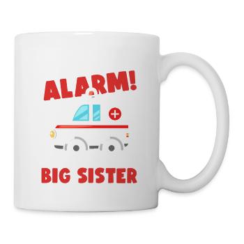 Appuyez sur l’alarme, je vais être une sœur | Fratrie - Mug blanc - blanc - Droite