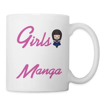 Certaines filles jouent avec des poupées vraies filles lire MANGA - Mug blanc - blanc - Droite