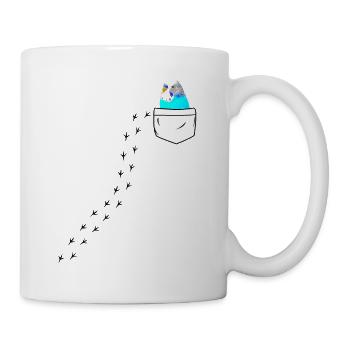 Sac de poitrine en perruche Motif Welli Cadeau - Mug blanc - blanc - Droite