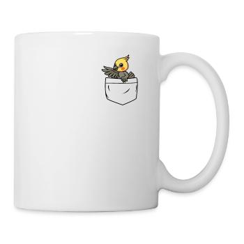Cockatiel Chest Bag Motif Gift - Mug - white - Right