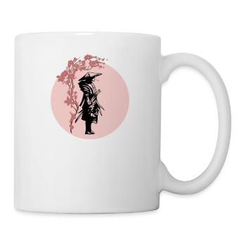Samurai I Japanese Tattoo Manga Anime Mask for - Mug - white - Right