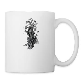 Samurai I Japanese Tattoo Manga Anime Mask for - Mug - white - Right