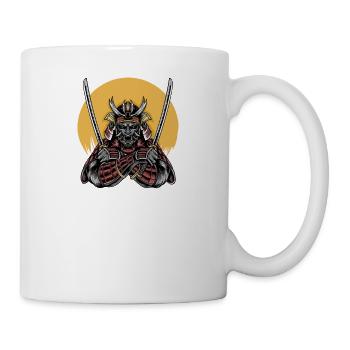 Samurai Mask I Japanese Tattoo Manga Anime pour - Mug blanc - blanc - Droite