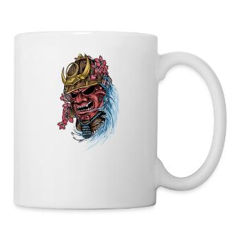 Samurai Mask I Japanese Tattoo Manga Anime pour - Mug blanc - blanc - Droite