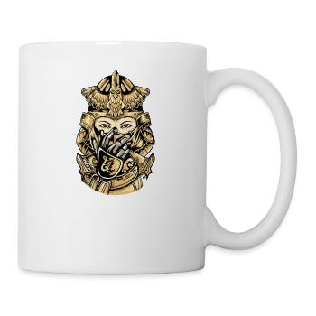 Samurai I Japanese Tattoo Manga Anime Mask for - Mug - white - Right