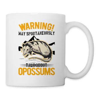 Opossum Geschenk Possum Beutelratte - Tasse - Weiß - Rechts