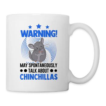 Peut parler spontanément des chinchillas - Mug blanc - blanc - Droite