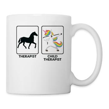 Funny children's therapist - Mug - white - Right