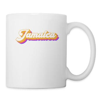 Vintage Urlaub Reise Karibik Jamaica - Tasse - Weiß - Rechts
