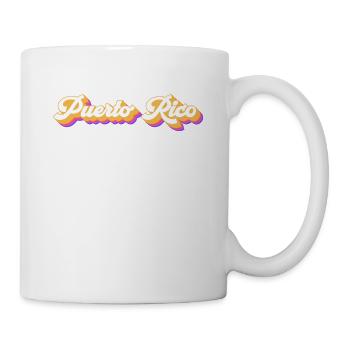 Vintage Urlaub Reise Karibik Puerto Rico - Tasse - Weiß - Rechts