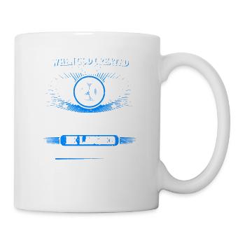 When God created me 20 years ago, Lustiger created 20. - Mug - white - Right