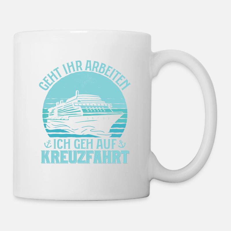 Are you going to work I'm going on a cruise holiday S - Mug - white
