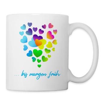 Hearts Colorful Hearts Clusters - Mug - white - Right