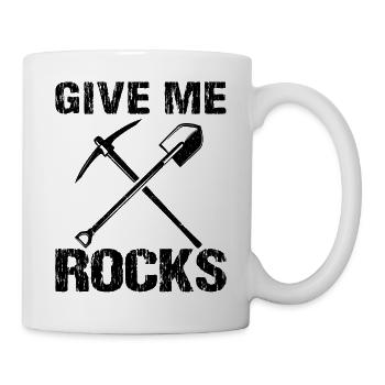 Drôle de géologue de chasse aux roches Rockhounding - Mug blanc - blanc - Droite