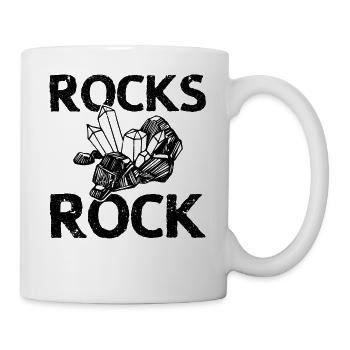 Drôle de géologue de chasse aux roches Rockhounding - Mug blanc - blanc - Droite