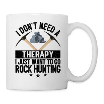 Drôle de géologue de chasse aux roches Rockhounding - Mug blanc - blanc - Droite