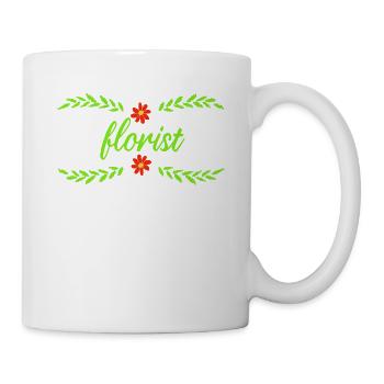 Florist Floristry Flowers Florist - Mug - white - Right