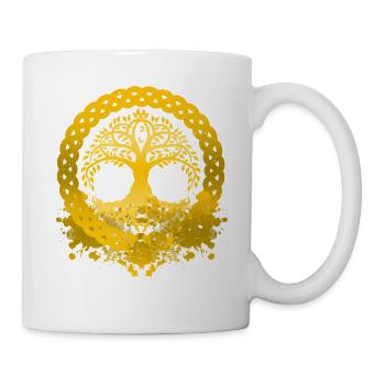 Yggdrasil Arbre de Vie Viking Symbole nordique - Mug blanc - blanc - Droite