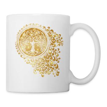 Yggdrasil Arbre de Vie Viking Symbole nordique - Mug blanc - blanc - Droite