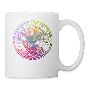 Yggdrasil Arbre de Vie Viking Symbole nordique - Mug blanc - blanc - Droite