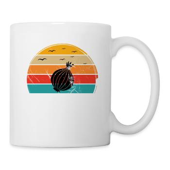Onion Lover Retro Vegetables Vegan Gift idea - Tasse - Weiß - Rechts