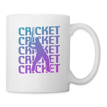 Retro Vintage Classic Cricket Player - Mug - white - Right