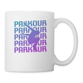 Retro Vintage Classic Parkour Traceur - Tasse - Weiß - Rechts