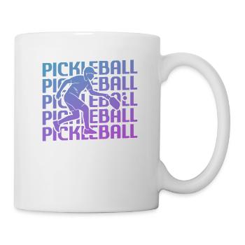 Joueur de pickleball classique rétro vintage - Mug blanc - blanc - Droite