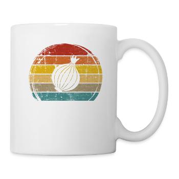 Onion Lover Retro Vegetables Vegan Gift idea - Tasse - Weiß - Rechts