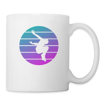 Retro Vintage Classic Parkour Traceur - Tasse - Weiß - Rechts