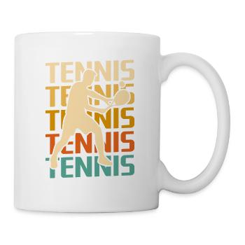 Joueur de tennis Retro Vintage Classic - Mug blanc - blanc - Droite