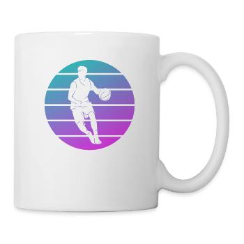 Retro Vintage Classic Basketball Player - Tasse - Weiß - Rechts