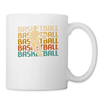 Retro Vintage Classic Basketball Player - Tasse - Weiß - Rechts