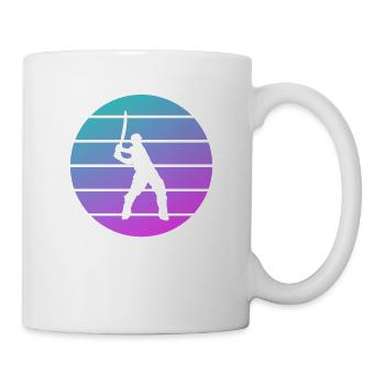 Joueur de cricket classique rétro vintage - Mug blanc - blanc - Droite