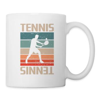 Joueur de tennis Retro Vintage Classic - Mug blanc - blanc - Droite
