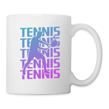 Joueur de tennis Retro Vintage Classic - Mug blanc - blanc - Droite